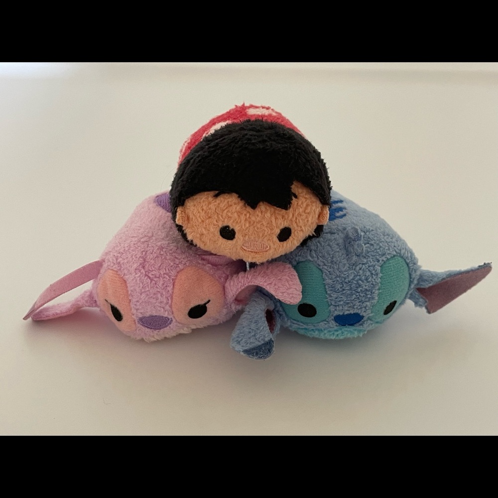 Authentic Disney Lilo & Stitch Plush Tsum Tsum Bundle Discontinued